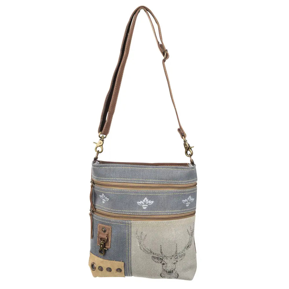 Deer Patch Print Crossbody