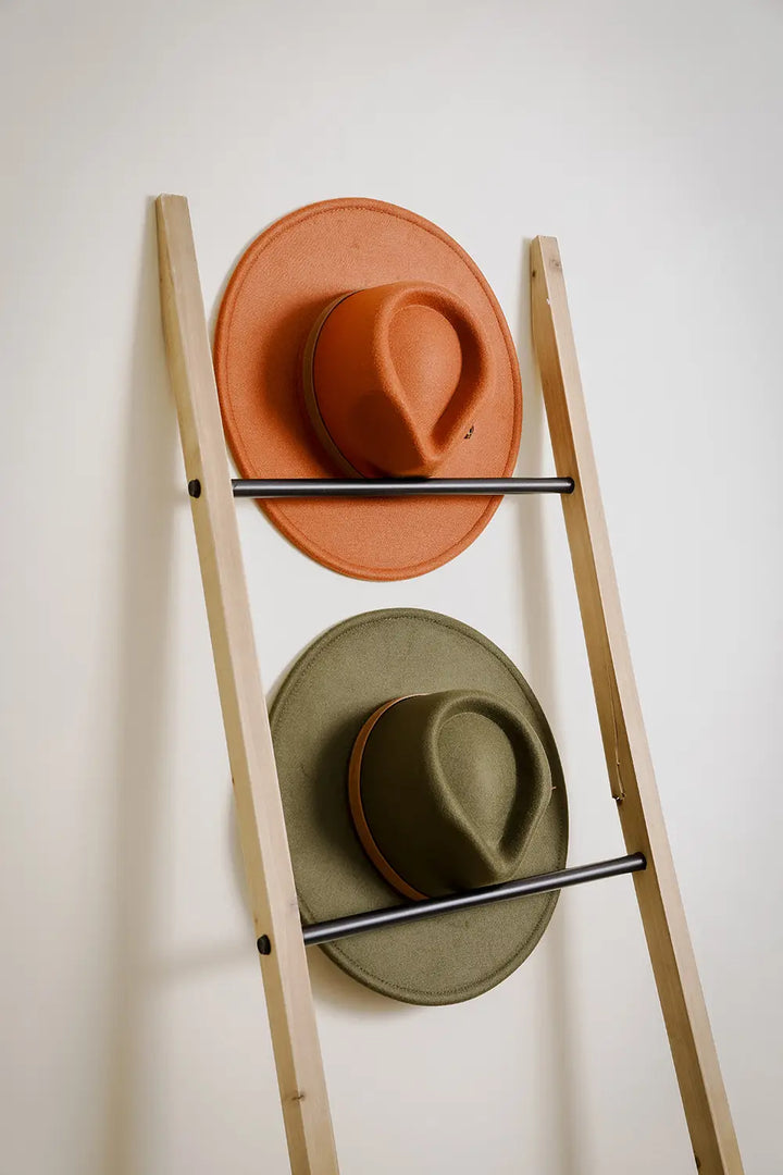 Thin Belted Panama Hat