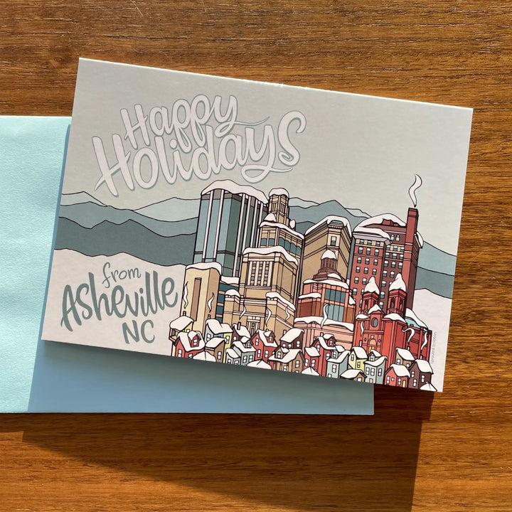 Happy Holidays From Asheville Greeting Card