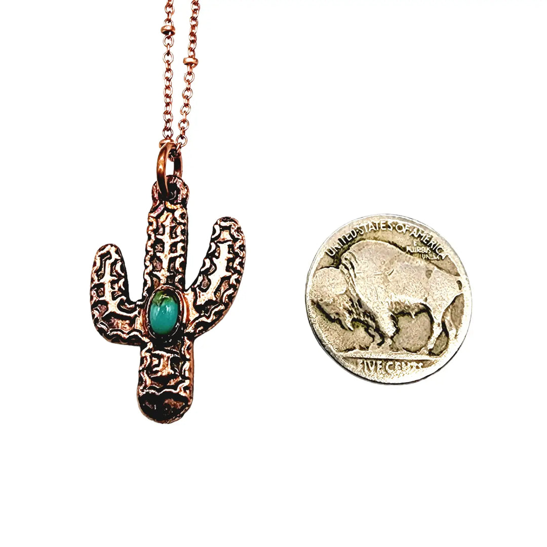 Turquoise Cactus Necklace