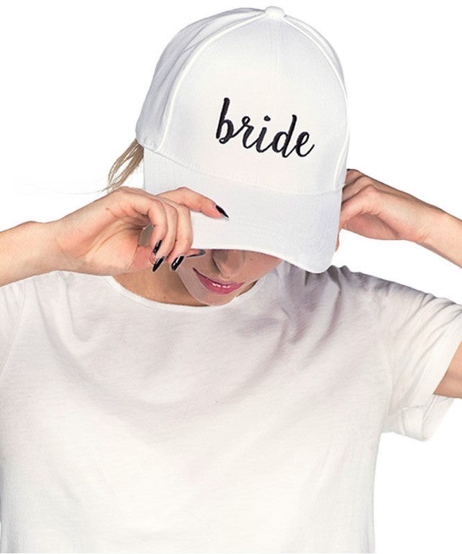 'Bride' Embroidered Baseball Cap