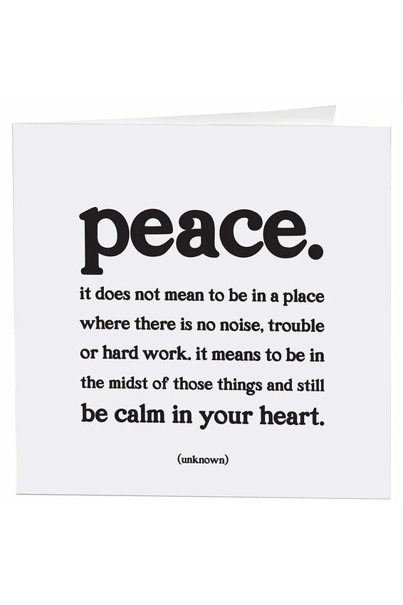 Quotable Greeting Card - B&W