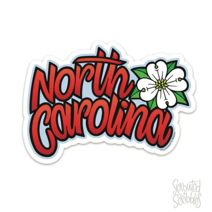 North Carolina Dogwood Sticker