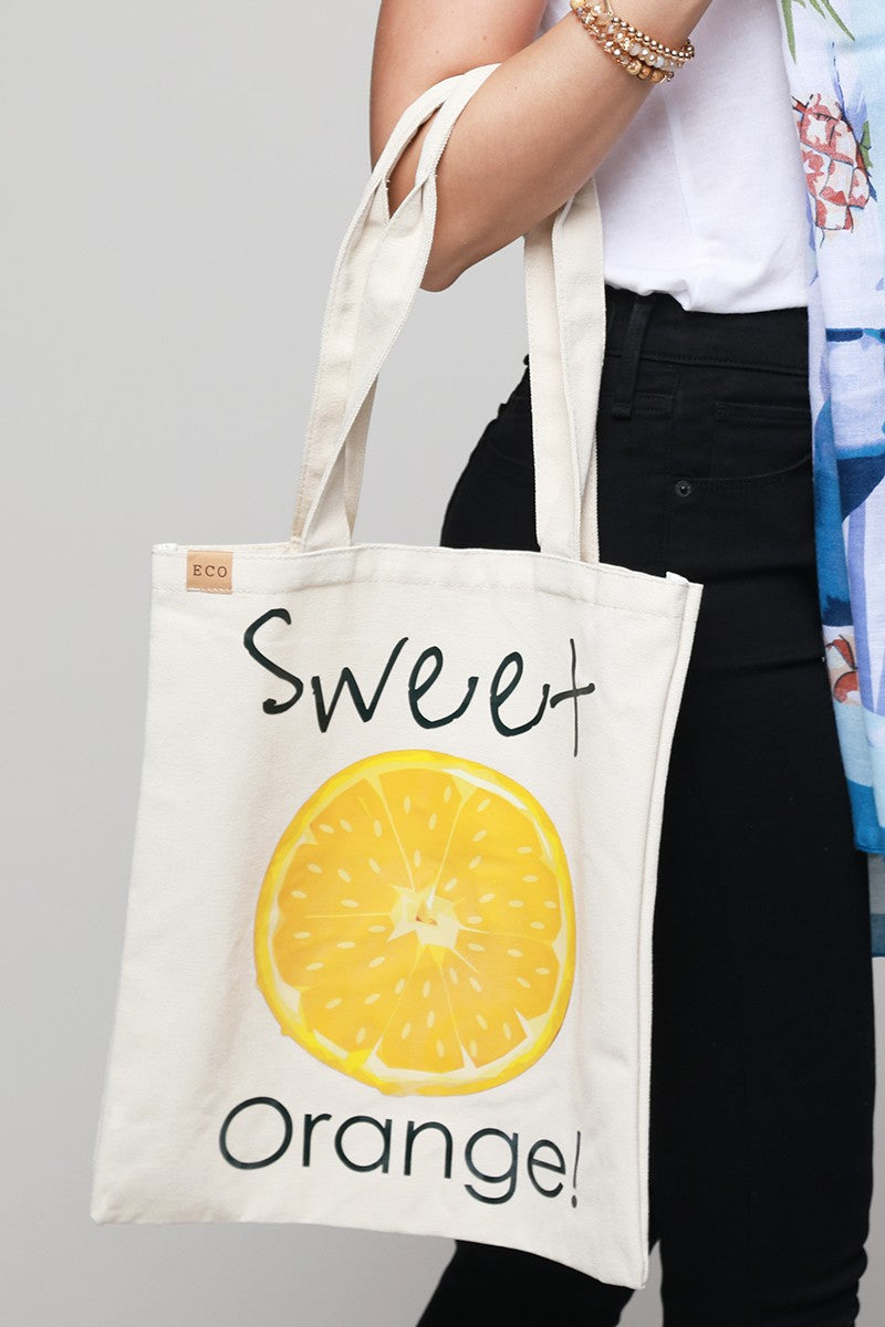 Sweet Orange Canvas Bag