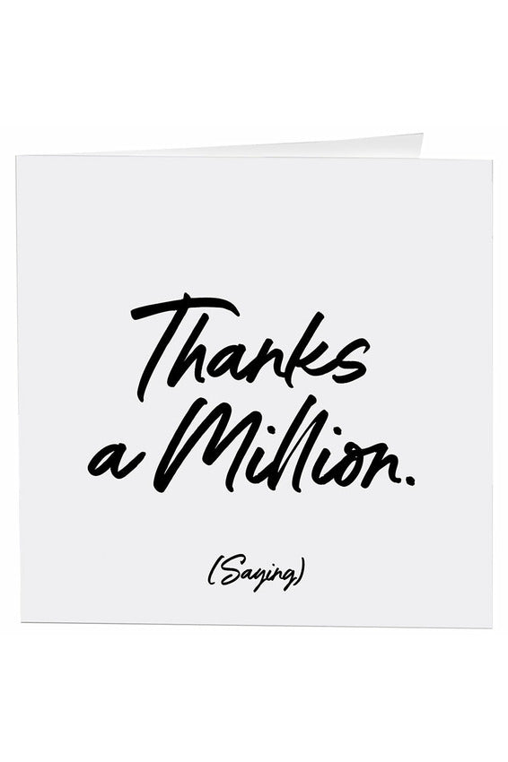 Quotable Greeting Card - B&W