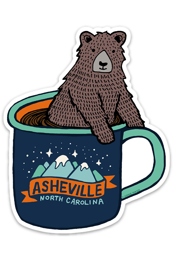 Asheville Bear Necessi-tea Sticker