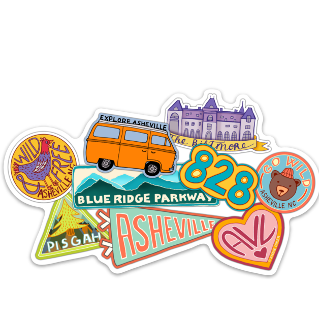 Asheville Collage Sticker