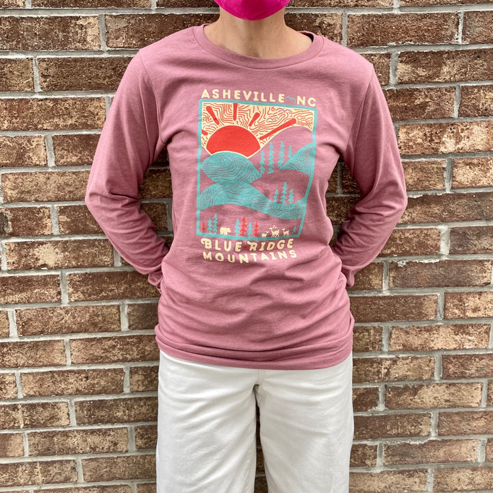 'A Day In The Blue Ridge Mountains' L/S Top