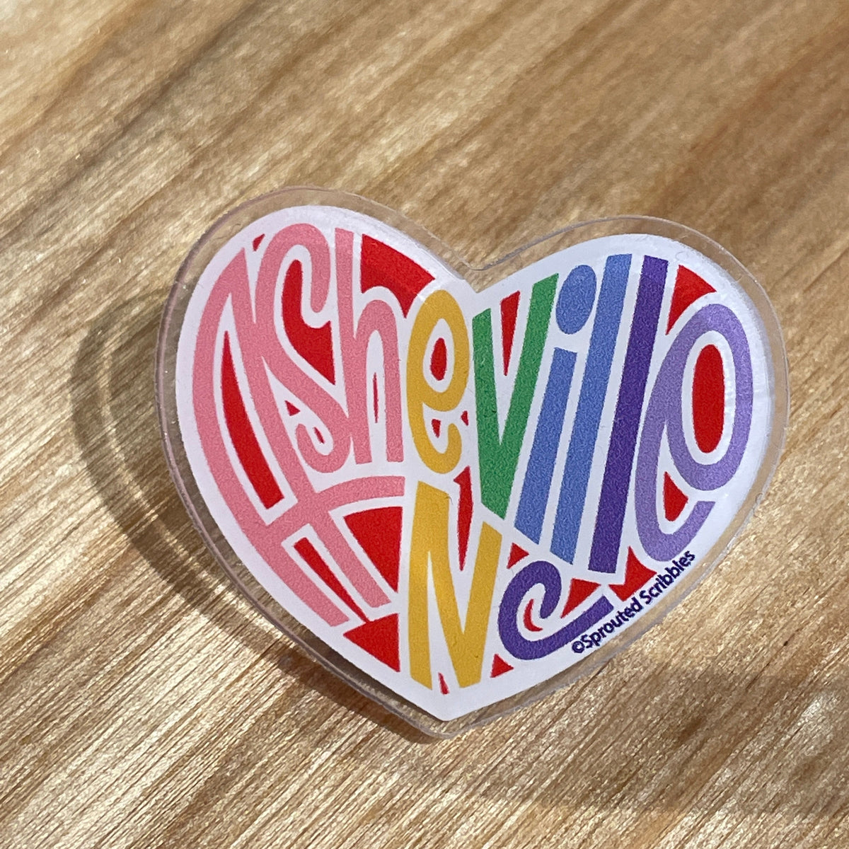 Asheville Heart Pin