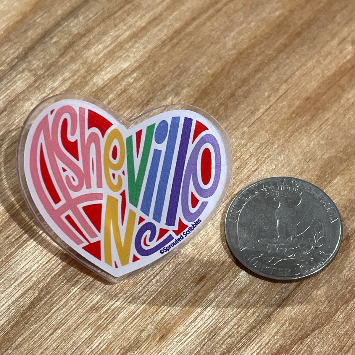 Asheville Heart Pin