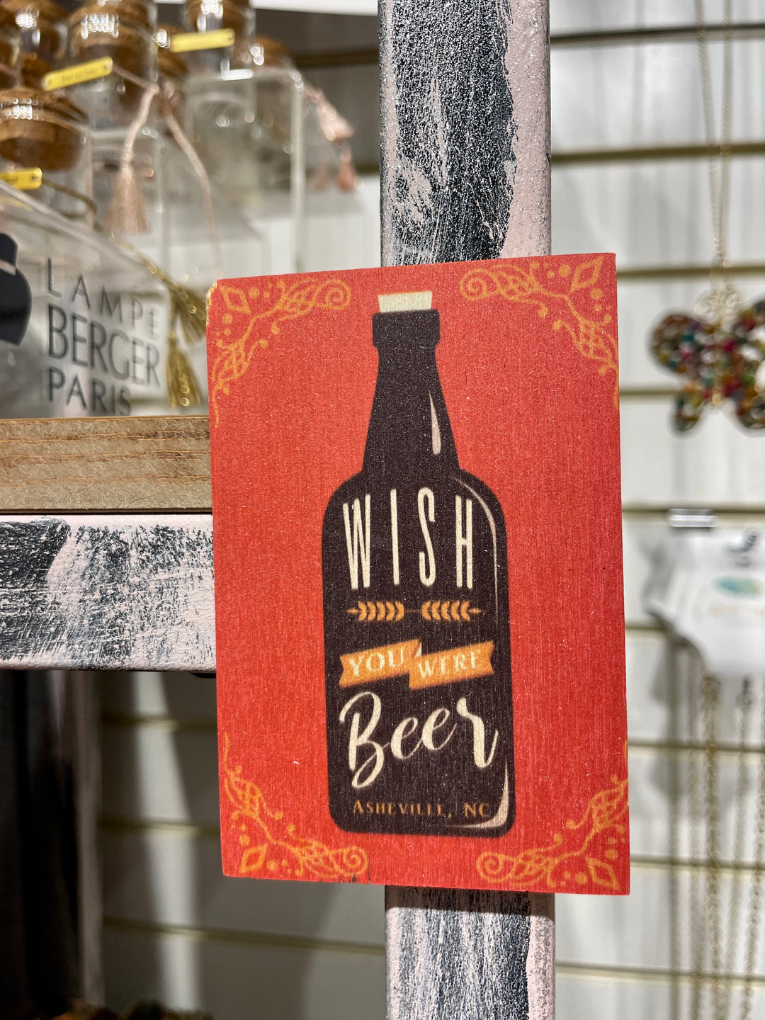 Asheville Wooden Rectangle Magnet