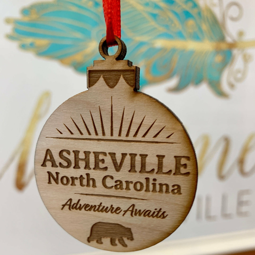 Asheville Wooden Ornament