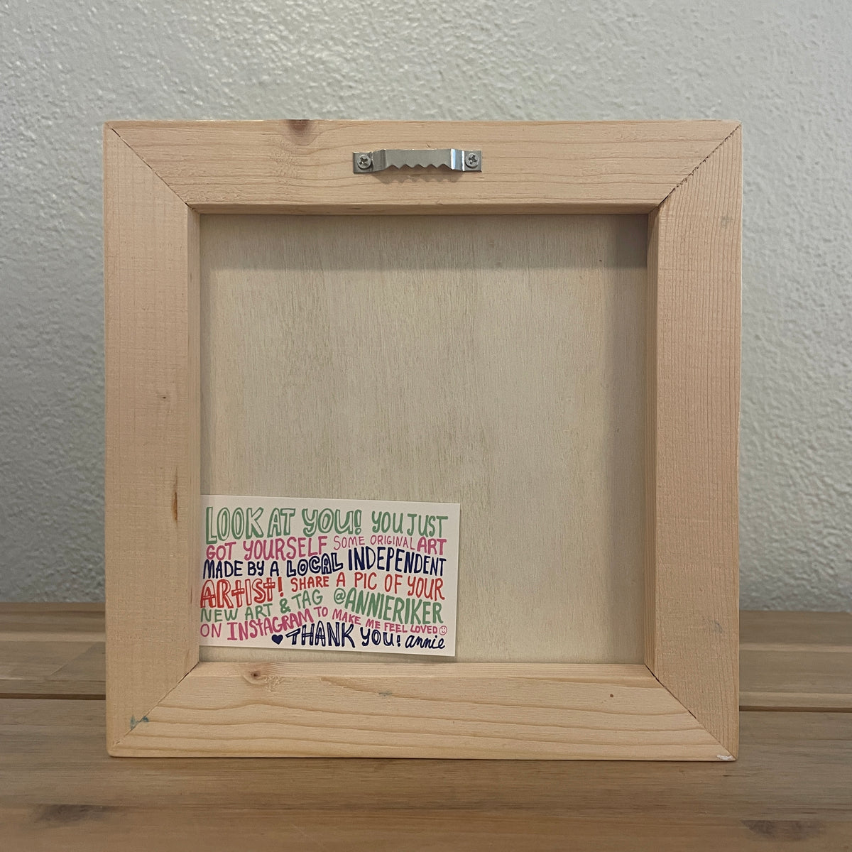 8" x 8"  Motivational Words Block