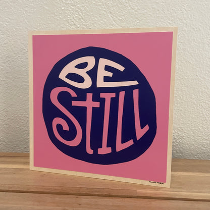8" x 8"  Motivational Words Block