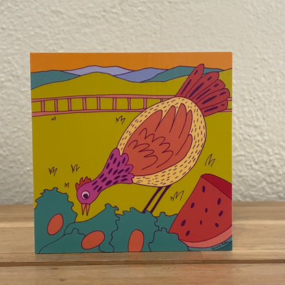 4" x 4" Asheville Inspired Art Block