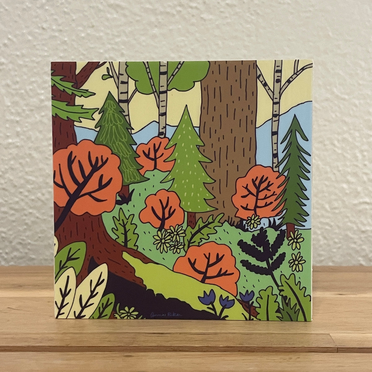 4" x 4" Asheville Inspired Art Block