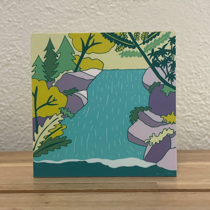 4" x 4" Asheville Inspired Art Block