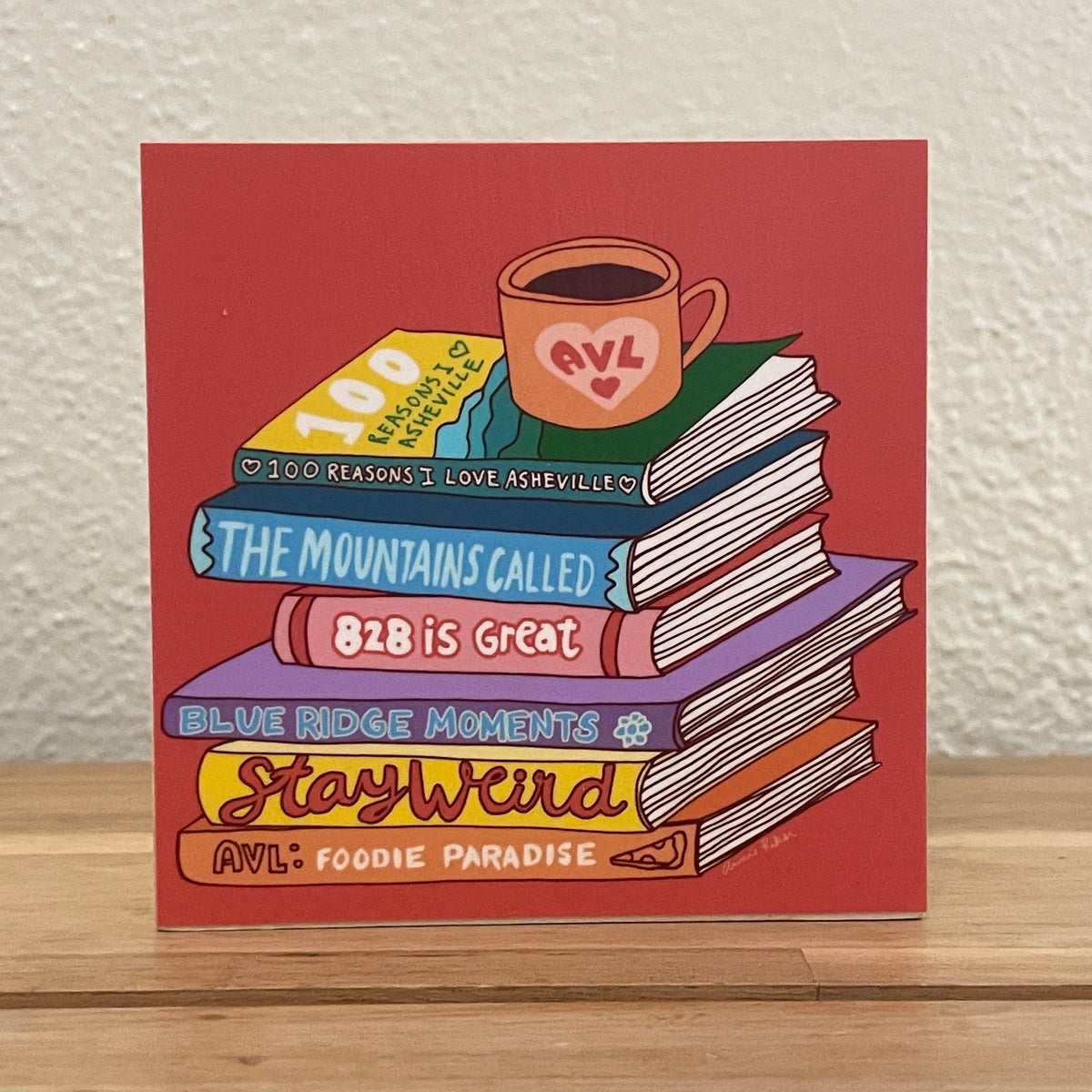 4" x 4" Asheville Inspired Art Block