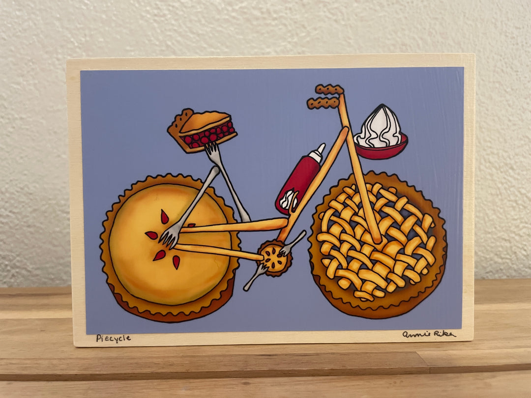 7" x 5" Bike Collection Art Block