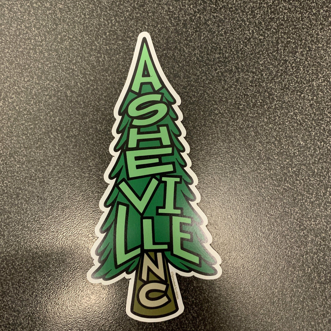 Asheville Pine Tree Magnet