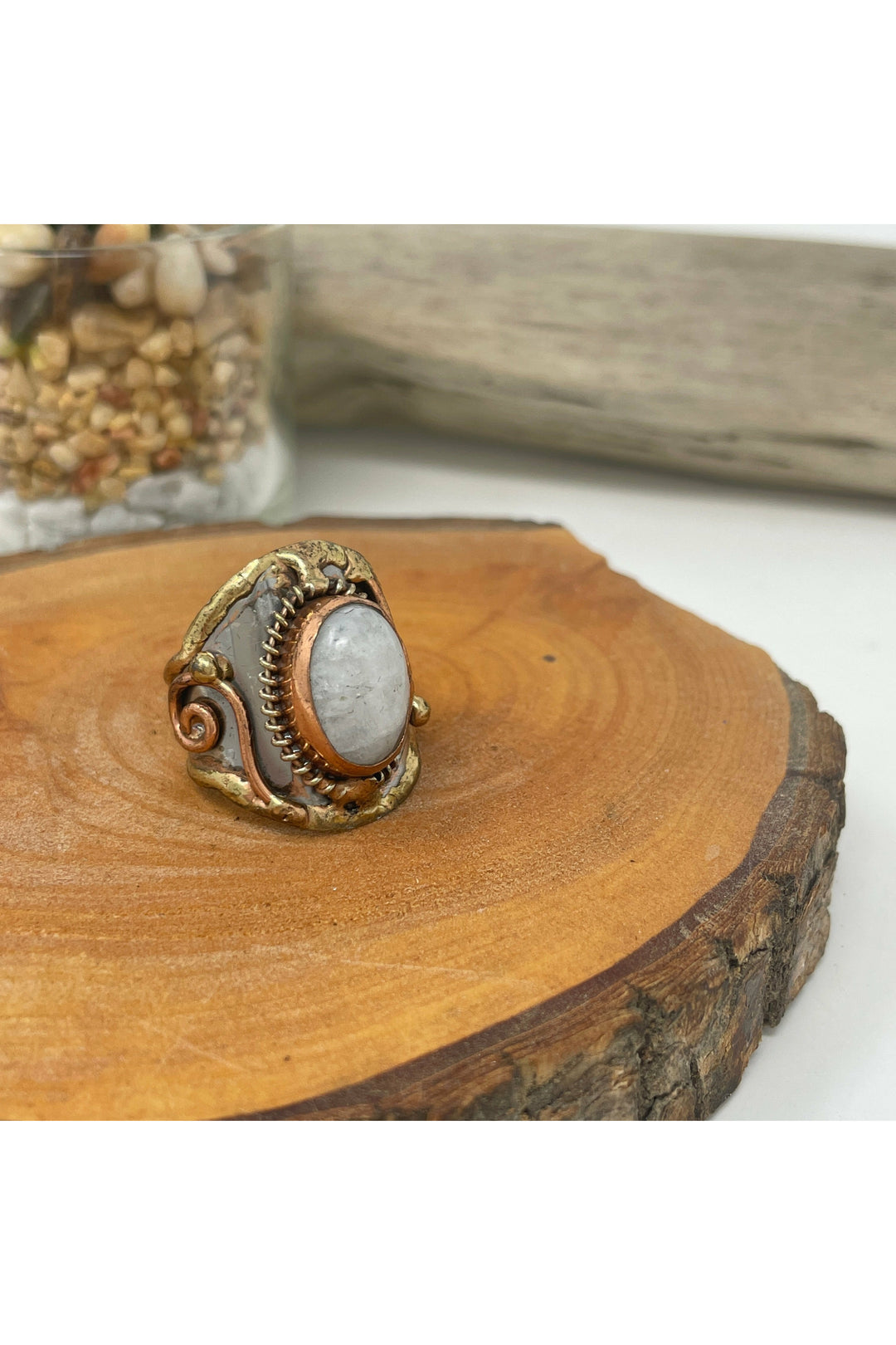 Anju Oval Stone Ring