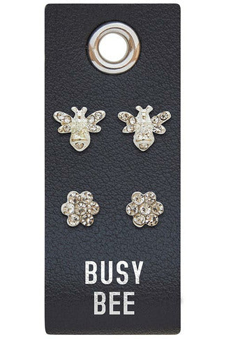 Leather Tag Studs - Double The Fun