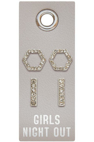 Leather Tag Studs - Double The Fun