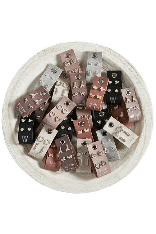 Leather Tag Studs - Double The Fun