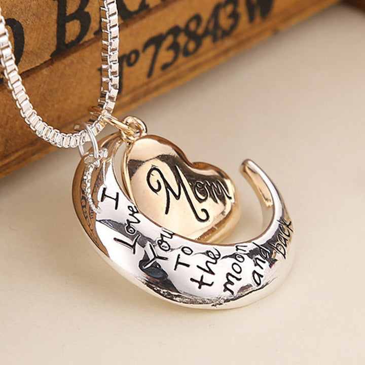 Mom I Love You To The Moon And Back Necklace
