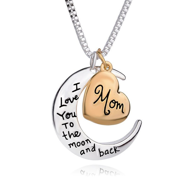 Mom I Love You To The Moon And Back Necklace