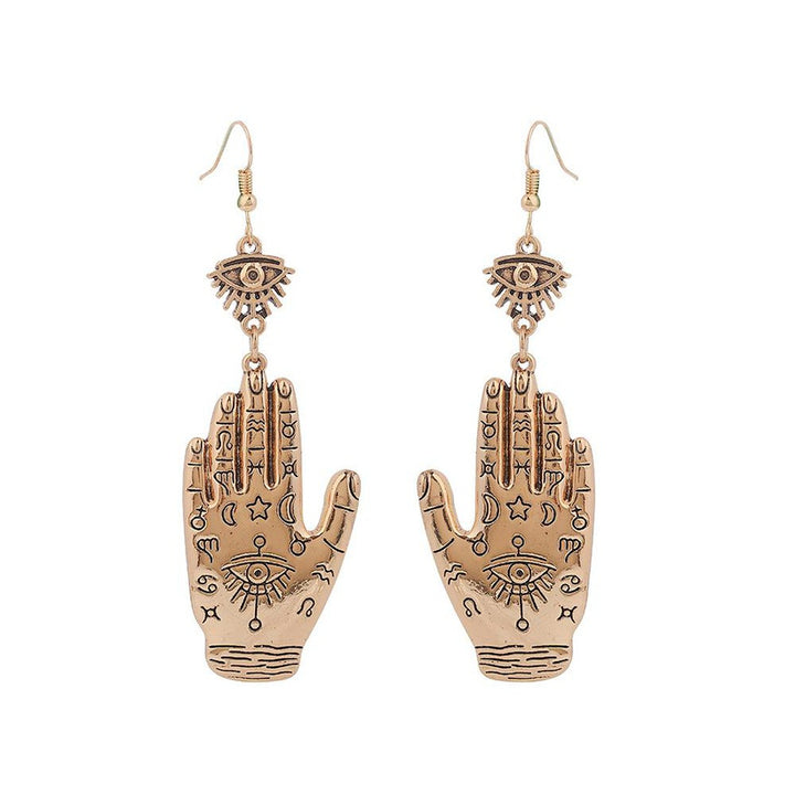 Decorated Hand Dangle Earring