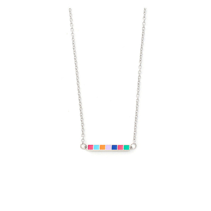 Colorblock Bar Necklace