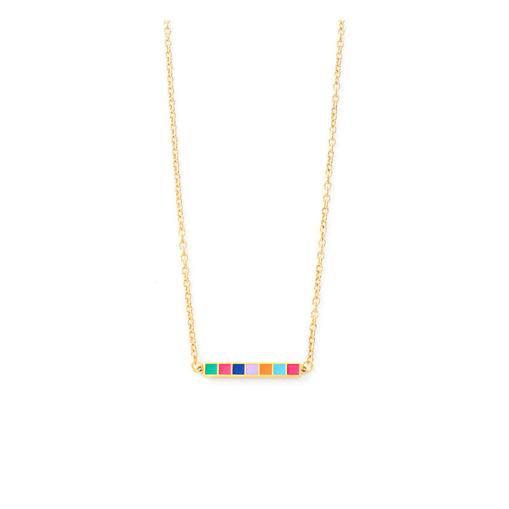 Colorblock Bar Necklace