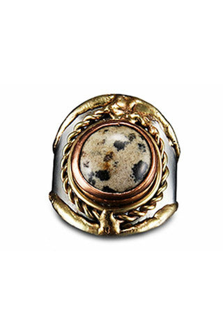 Anju Round Stone Ring