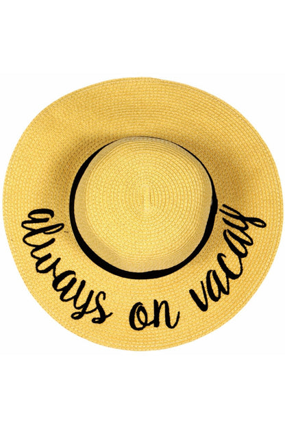 Embroidered Sun Hat