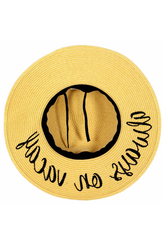 Embroidered Sun Hat