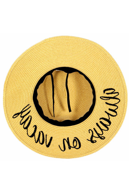Embroidered Sun Hat