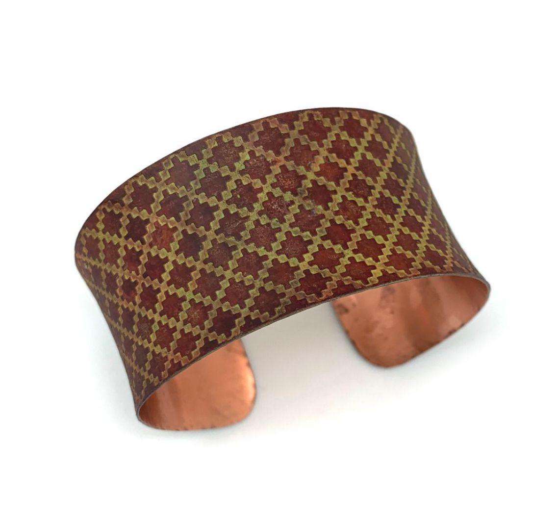 Anju Copper Patina Cuffs