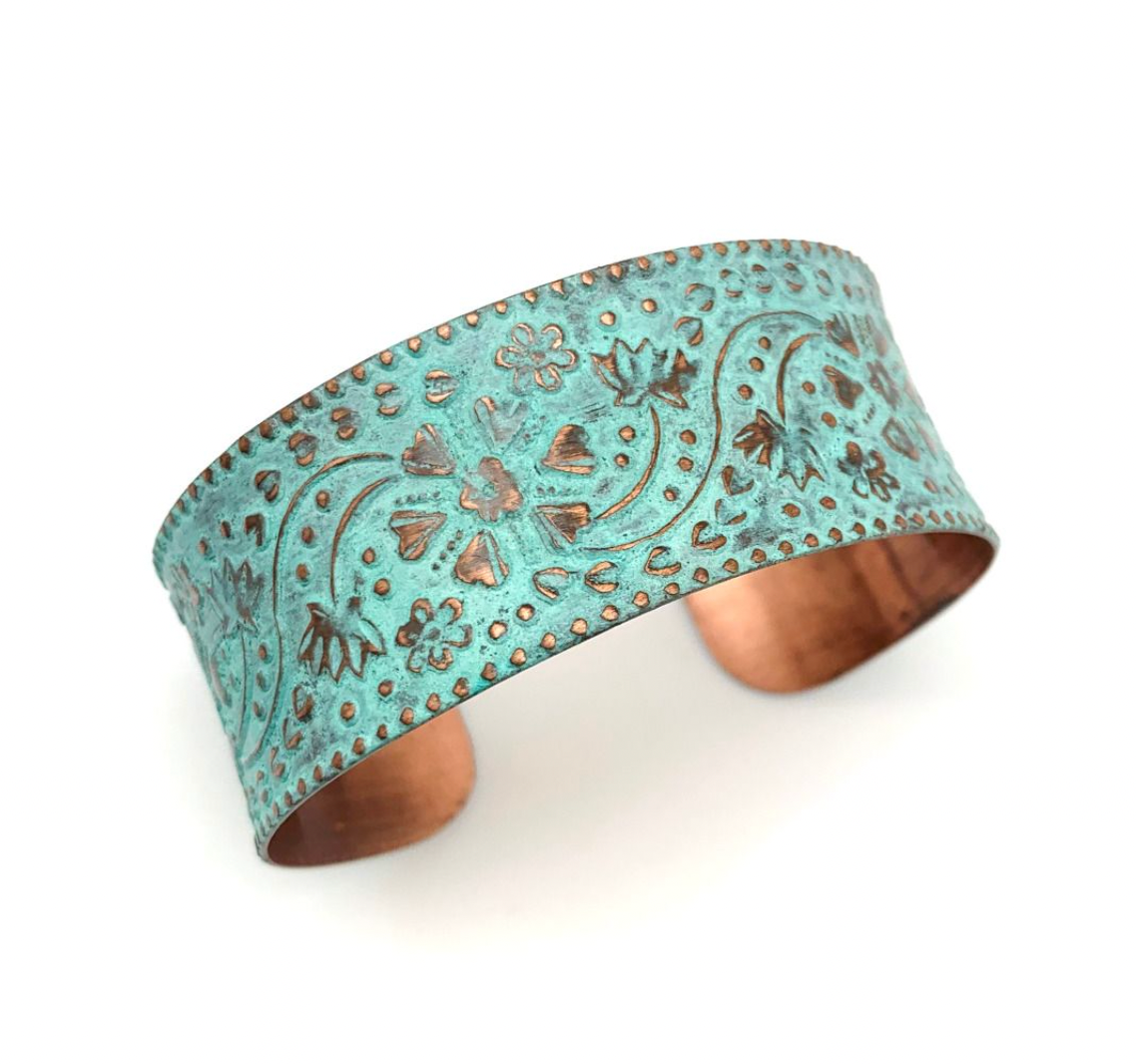 Anju Copper Patina Cuffs