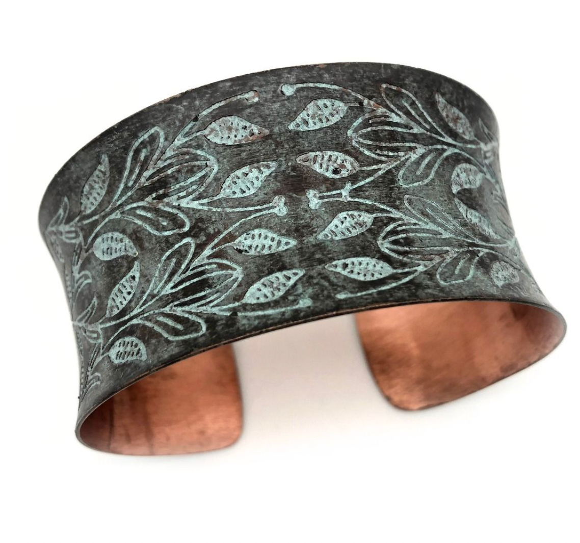 Anju Copper Patina Cuffs