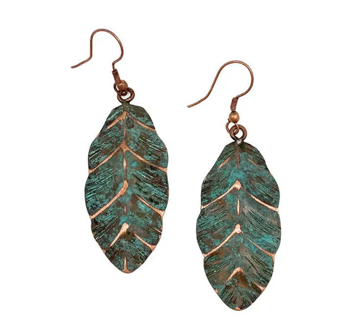 Anju New Copper Patina Earrings