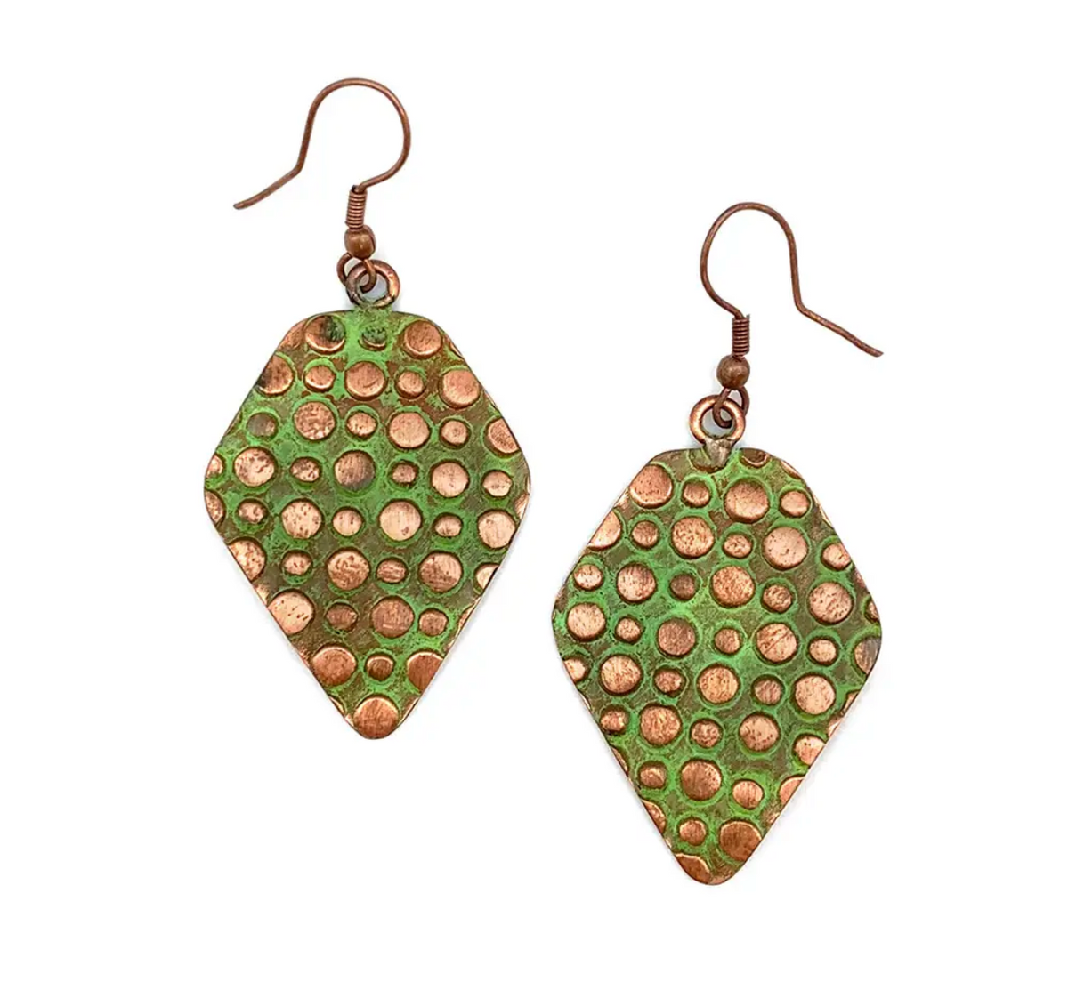 Anju New Copper Patina Earrings