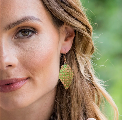 Anju New Copper Patina Earrings