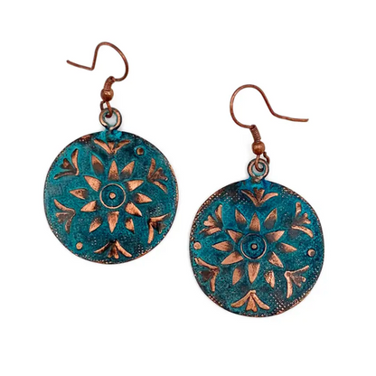 Anju New Copper Patina Earrings
