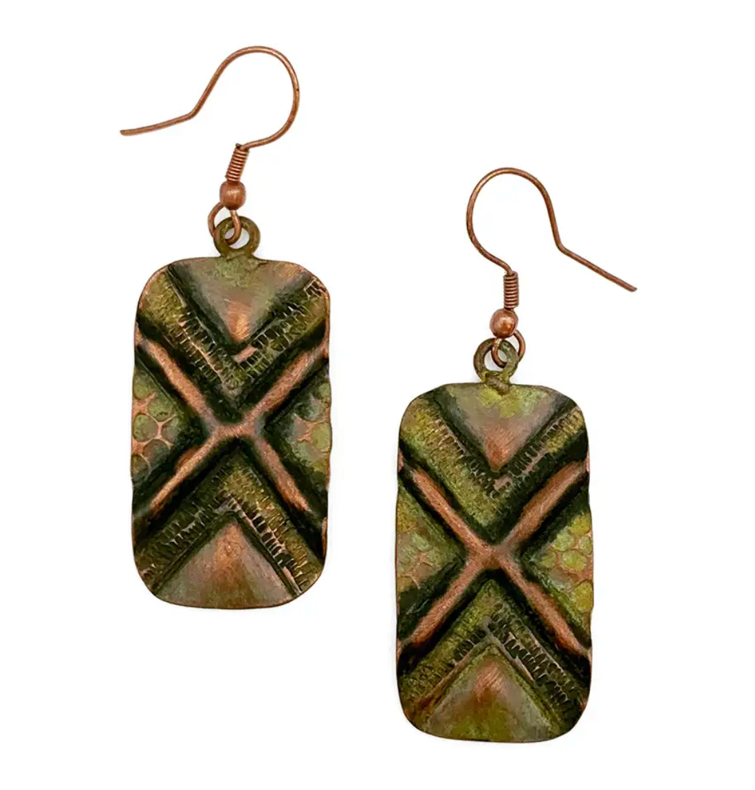 Anju New Copper Patina Earrings