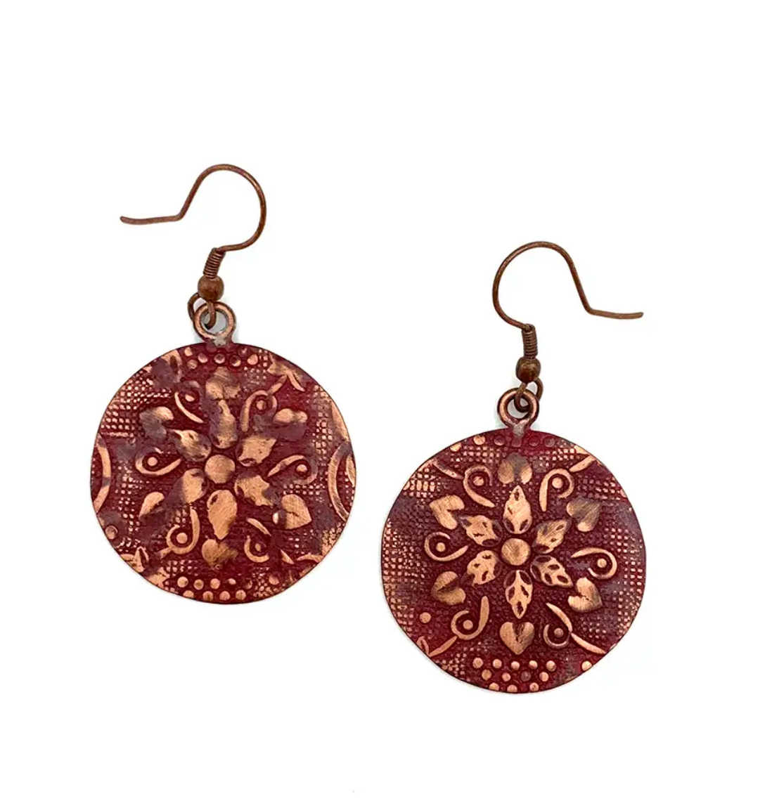 Anju New Copper Patina Earrings