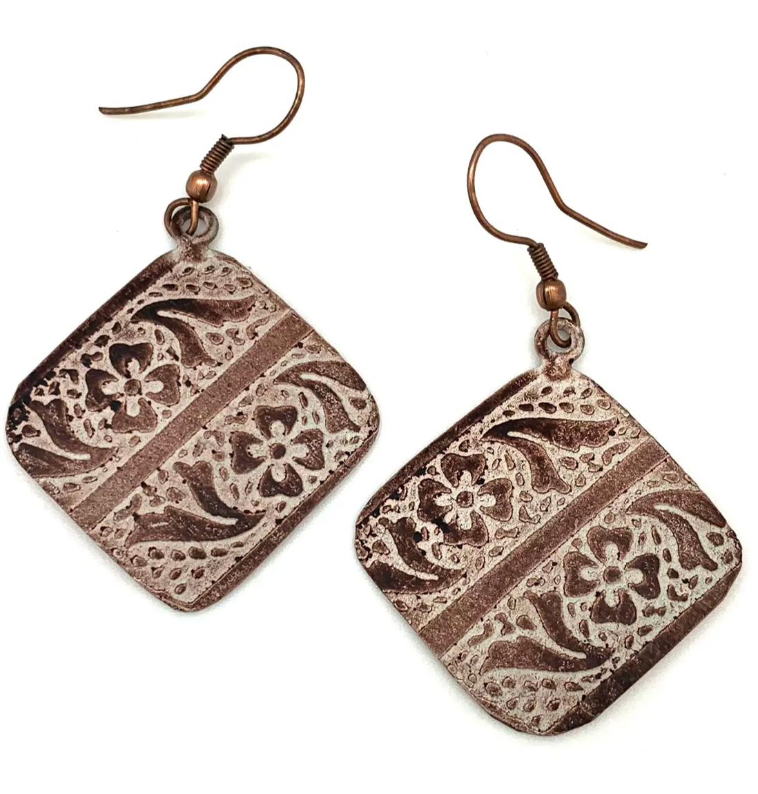 Anju New Copper Patina Earrings