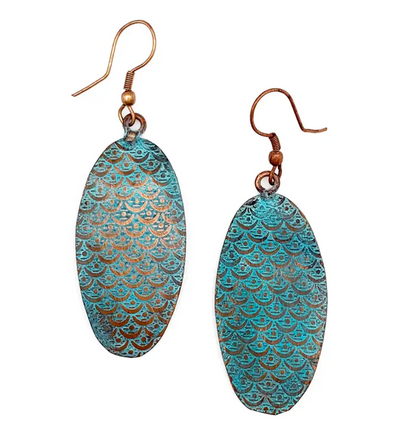 Anju New Copper Patina Earrings