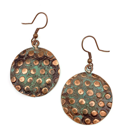 Anju New Copper Patina Earrings