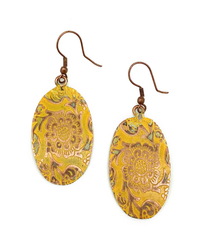 Anju New Copper Patina Earrings